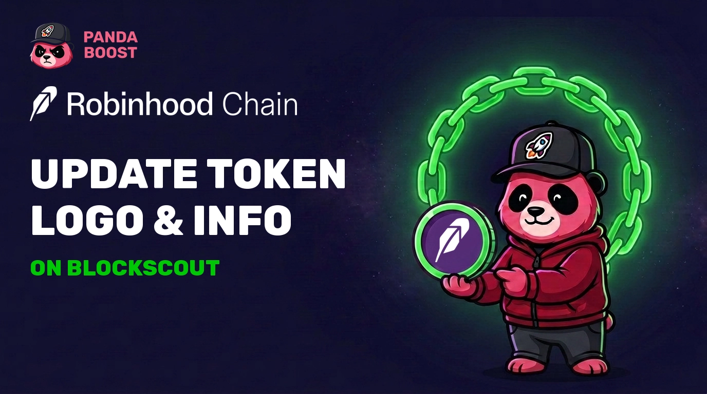 Robinhood Chain Blockscout token information update workflow