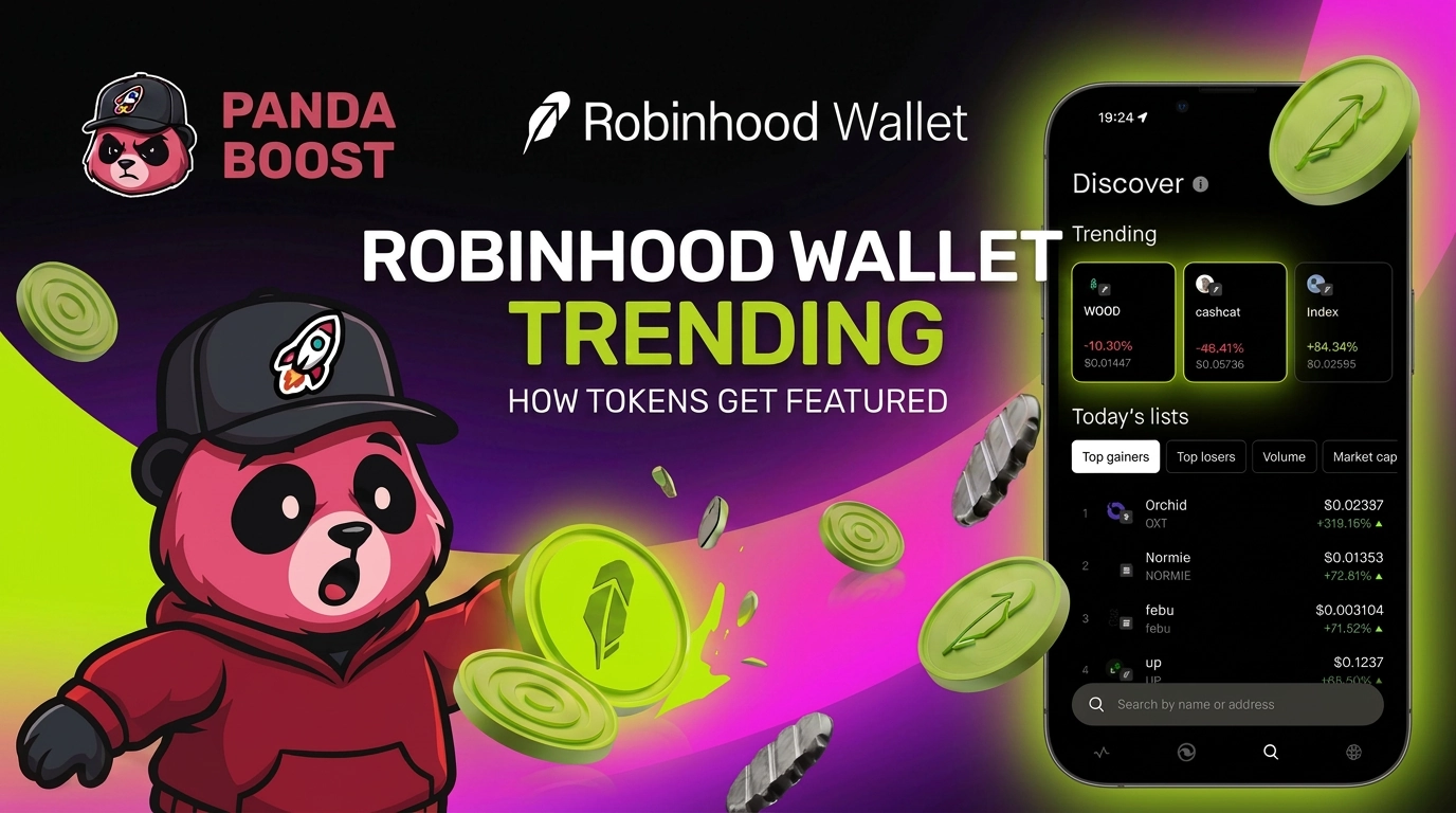 PandaBoost guide to Robinhood Wallet Trending Tokens and GeckoTerminal signals
